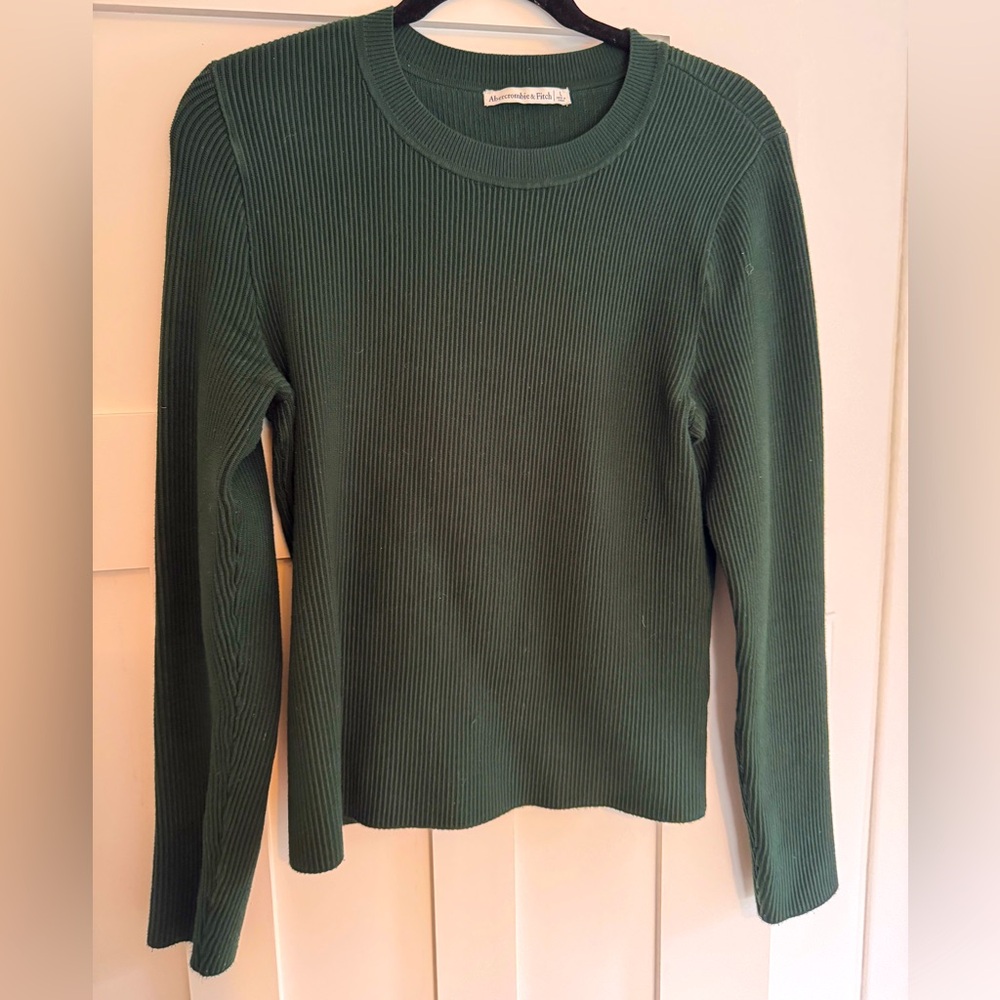 Emerald Green Abercrombie Ribbed Sweater